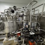 Cooptech 500 litre formulation vessel with access platform and process piping