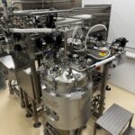 Cooptech formulation vessel with bottom agitator and CIP and SIP connections