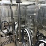 OPTIMA VFVM 18000 aseptic vial filling and stoppering machine under active open-RABS with glove ports
