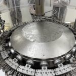 Capping turret of the OPTIMA VVM 2428 vial capping machine