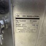 Bausch+Ströbel FAU 8000 nameplate, machine no. 54695, 2011