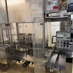 Bosch AVR E08 ampoule filling and sealing machine, front view with control panel