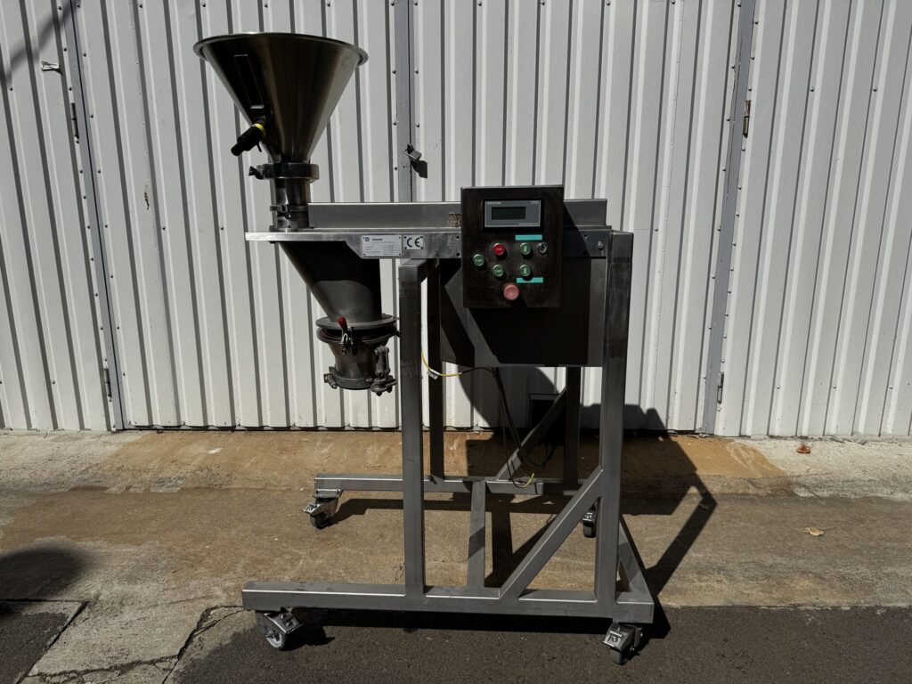 Hosokawa Bepex Bexmill BM 150 cone mill on its mobile stainless frame