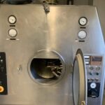 Lödige HC 130 Hi-Coater, front with the coating drum door open
