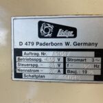 Lödige HC 130 nameplate, order no. 11017, year of manufacture 1985