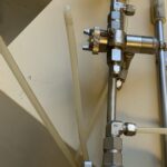 Lödige HC 130 spray bar with three automatic spray guns
