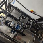 Piping and pneumatic valves above the superheated-water system in the technical area